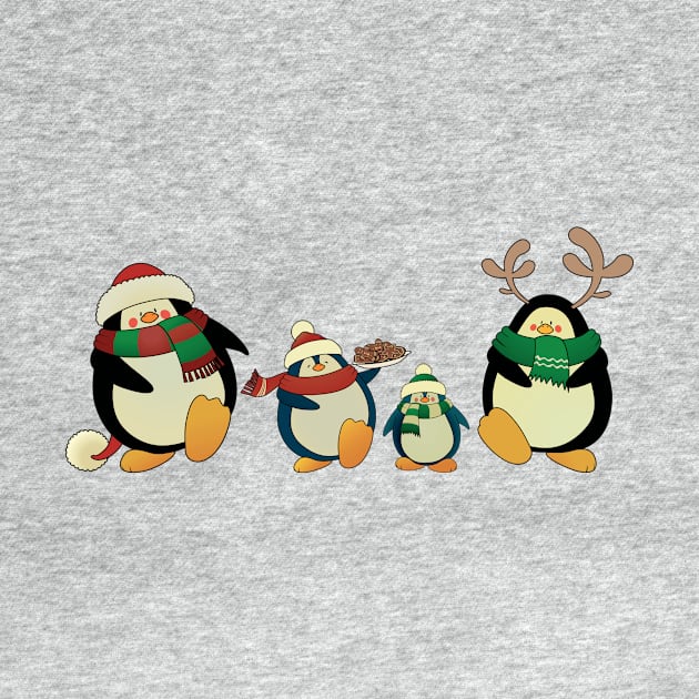 Penguin family by mangulica